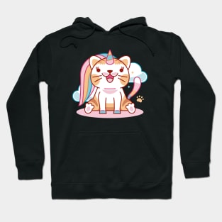 Unicorn Cat Kawaii Hoodie